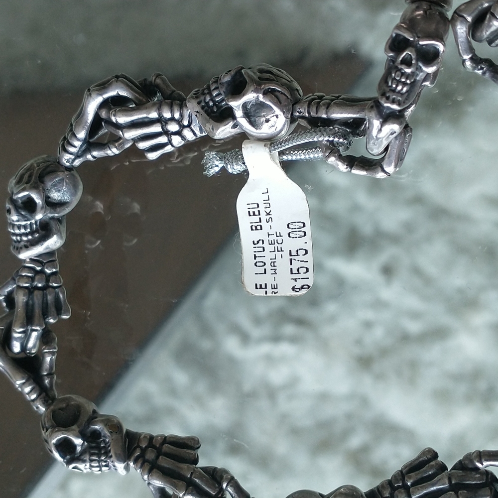STERLING SILVER WALLET  CHAIN,  ONE OF A KIND - Picture 10 of 13